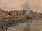 Claude Monet Argenteuil, the Bridge under Repair oil painting